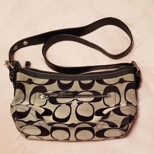 Coach signature C handbag blk/gry
